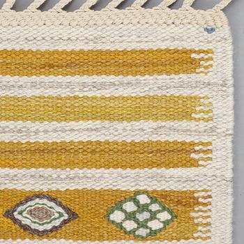 Barbro Nilsson, A CARPET, "Hjortron", flat weave, ca 136,5 x 86,5 cm, signed AB MMF BN.