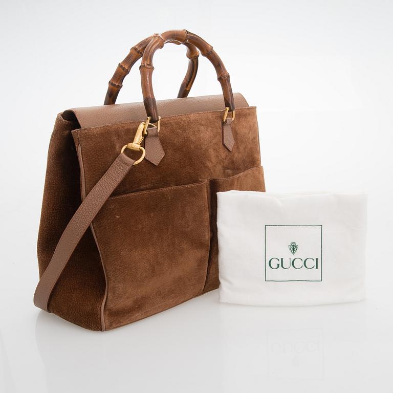 Gucci, Bamboo Flap Tote Bag.