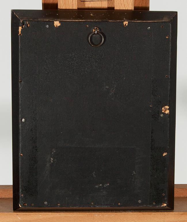 OKÄND KONSTNÄR, olja på pannå, osignerad, 1800-tal.