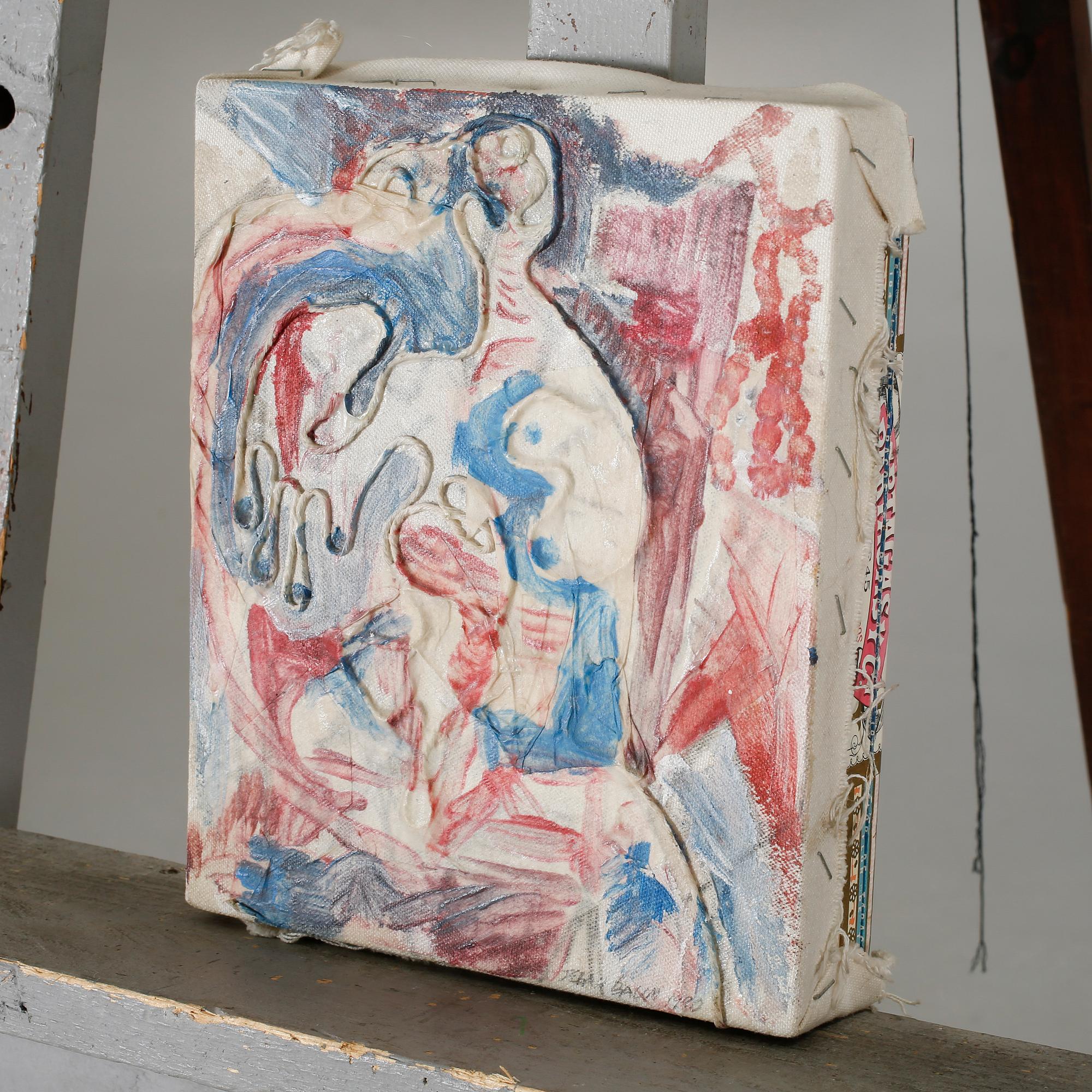 JEBAH BAUM, mixed media on cardboard, signed and dated 1990.