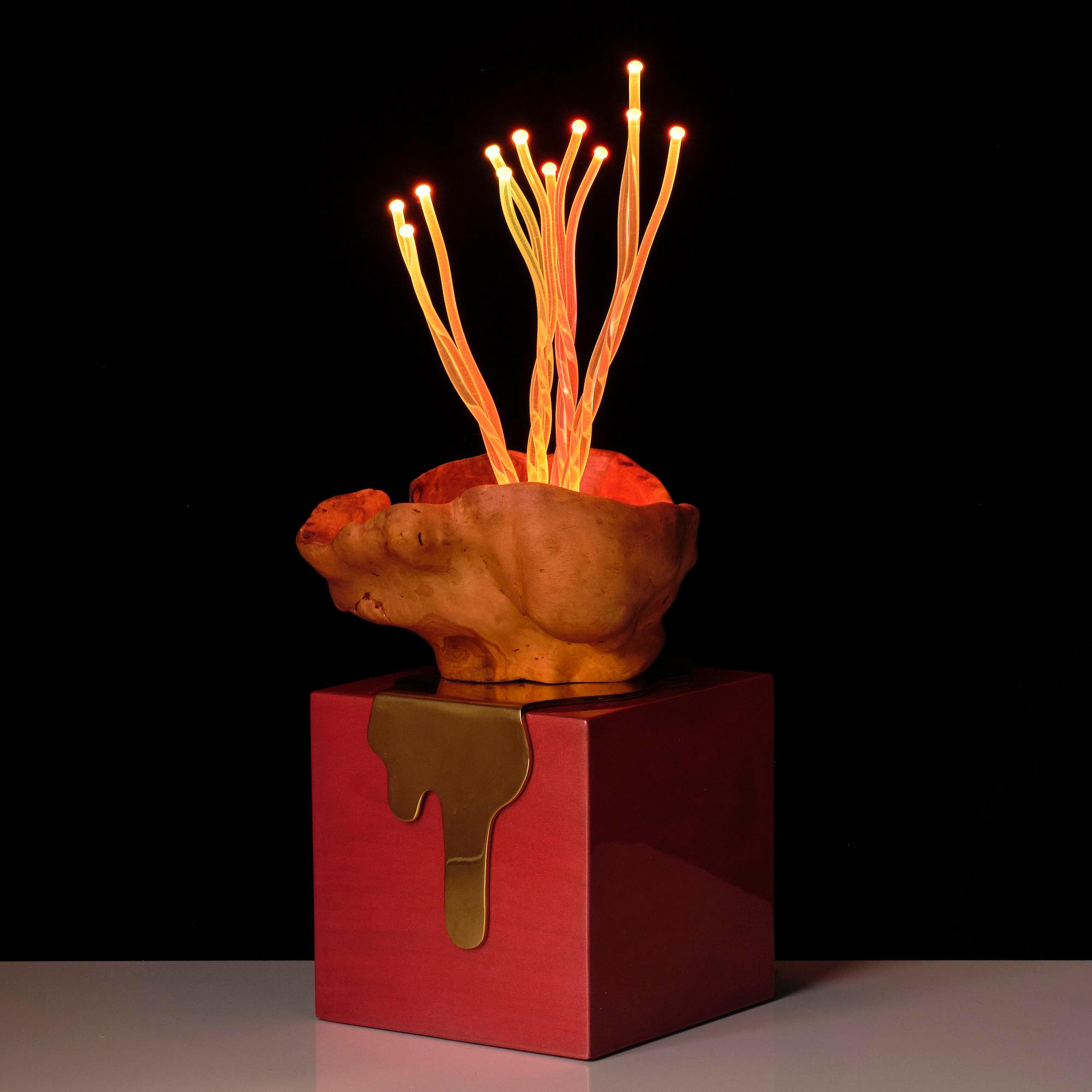 Aia Jüdes, a unique "Vril" lamp/light object, 2020.