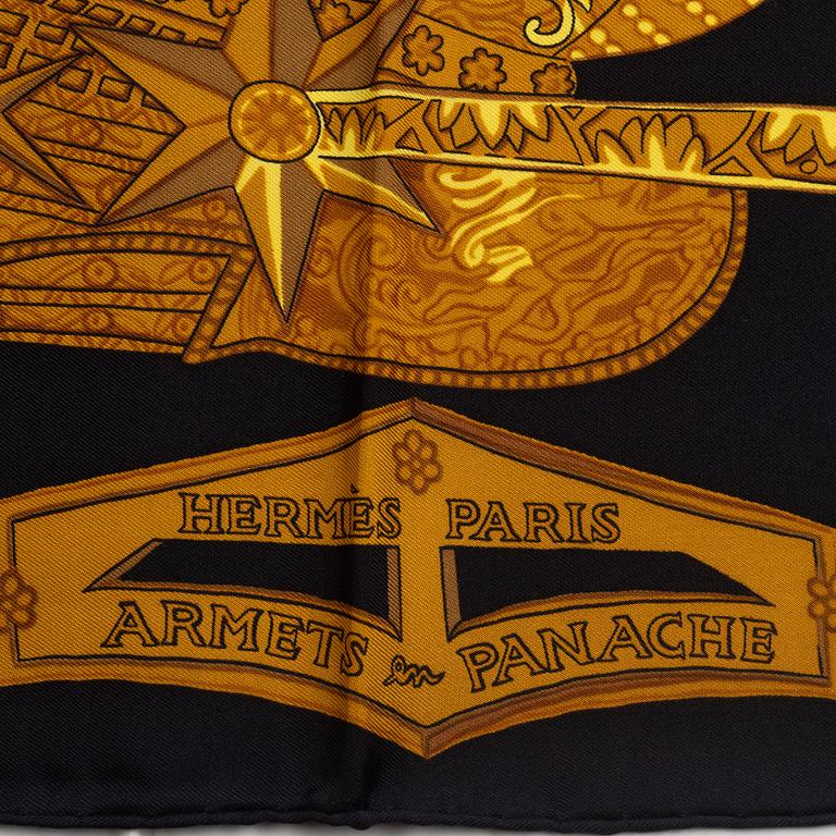 Hermès, scarf, "Armets en Panache".