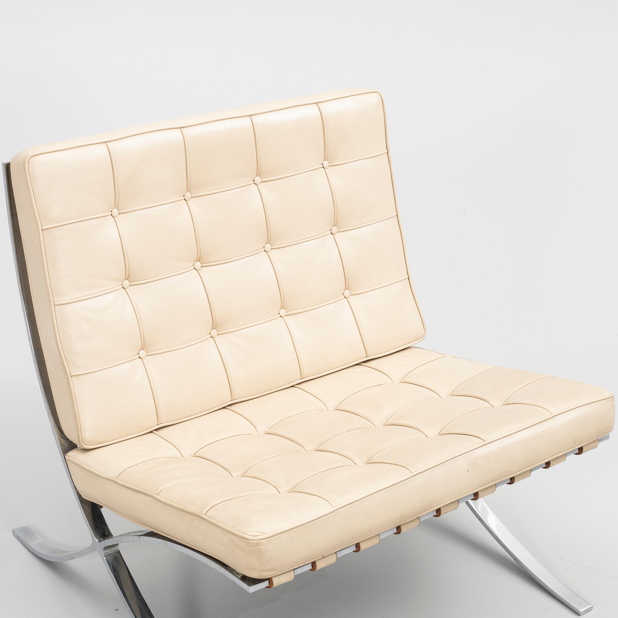 Ludwig Mies van der Rohe, fåtölj, "Barcelona", Knoll Studio.