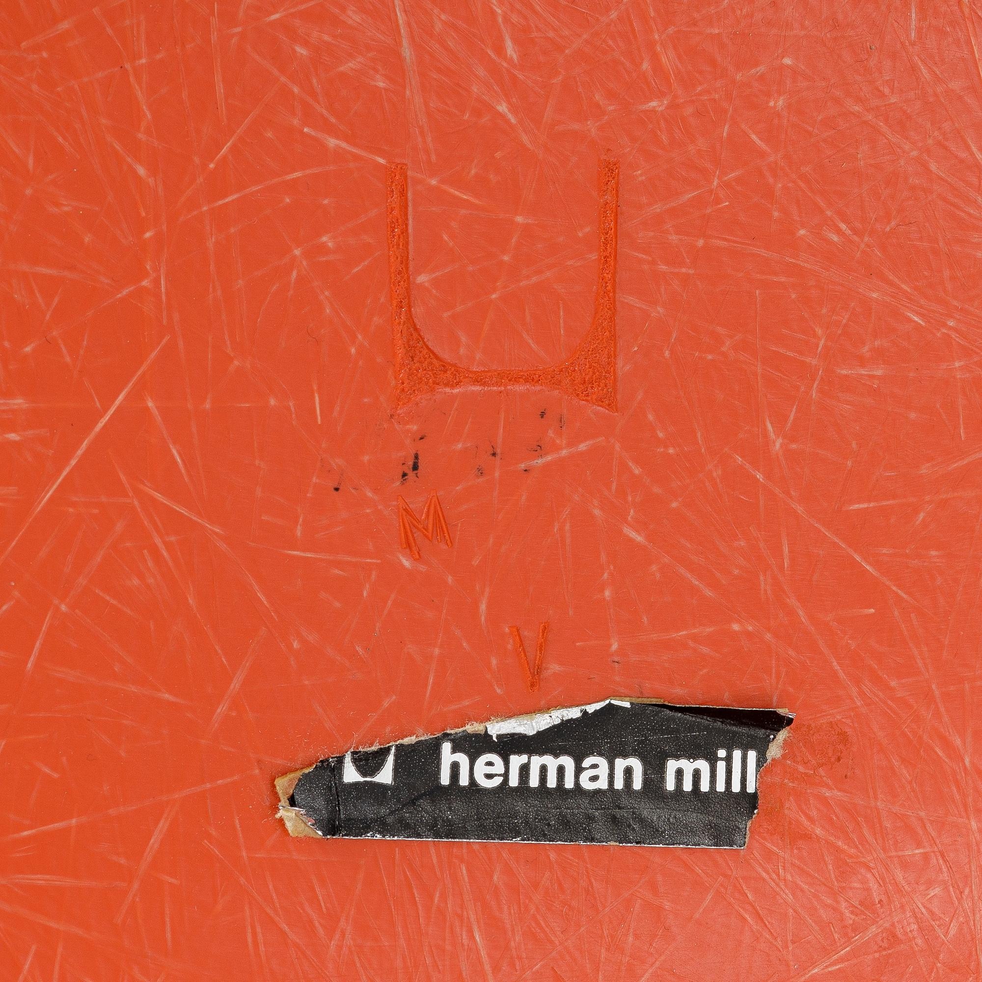 Charles & Ray Eames, chairs, 6 pcs, "DSR Plastic Chair", Herman Miller.