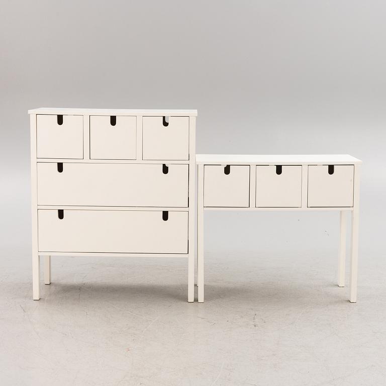 Sara Szyber, sideboard and chest of drawers, "Wing", Design House Stockholm.