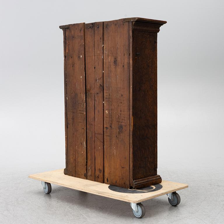A Swedish painted cabinet,  marked 1797.