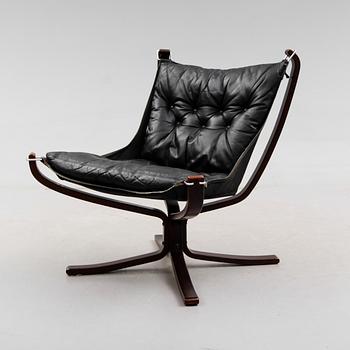 FÅTÖLJ, "The Falcon Chair", Sigurd Ressell, Vatne Möbler, Norge, 1900-talets andra hälft.