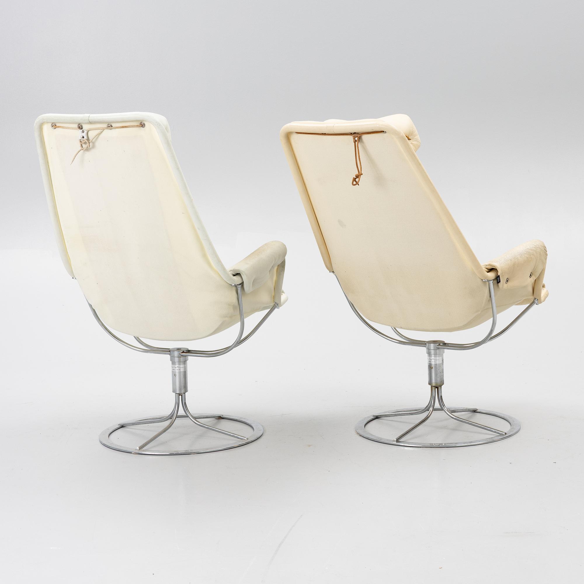 Bruno Mathsson, fåtöljer, ett par, ”Jetson”, Dux, 1900-talets andra hälft.