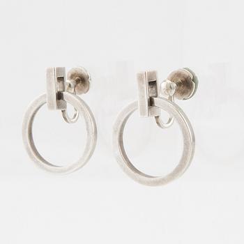 Wiwen Nilsson, a pair of silver earrings, Lund 1953.