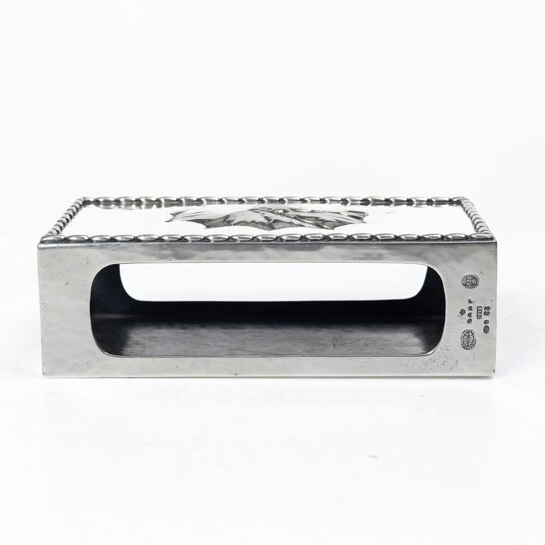 Georg Jensen, A silver matchbox case, model 83, Copenhagen 1919.