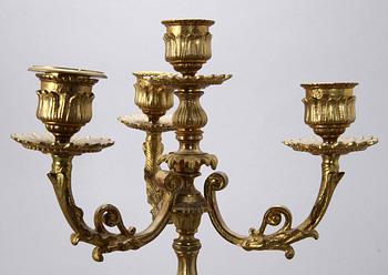 KANDELABRAR, ett par, 1800-talets andra hälft.