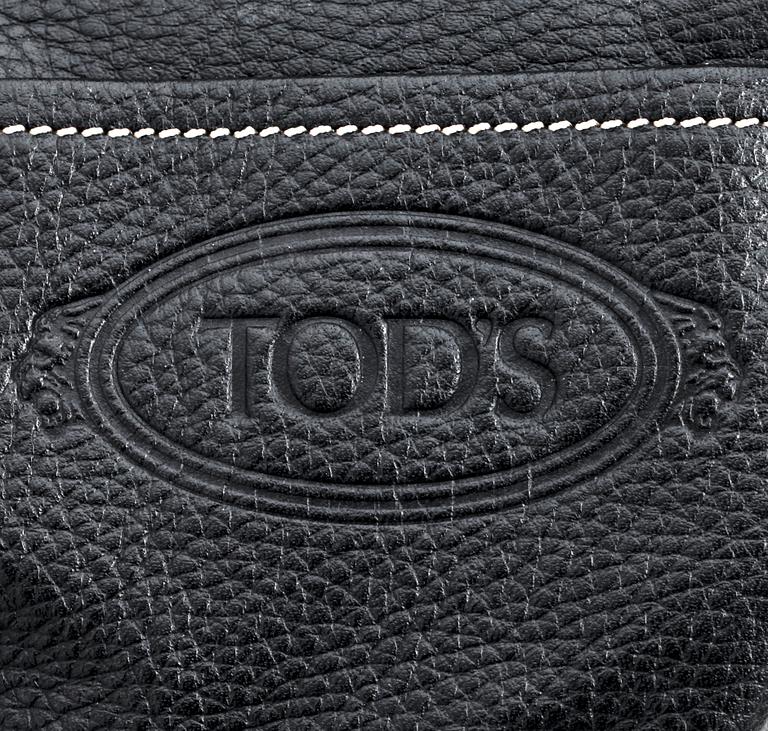 TOD'S, a black leather bag.