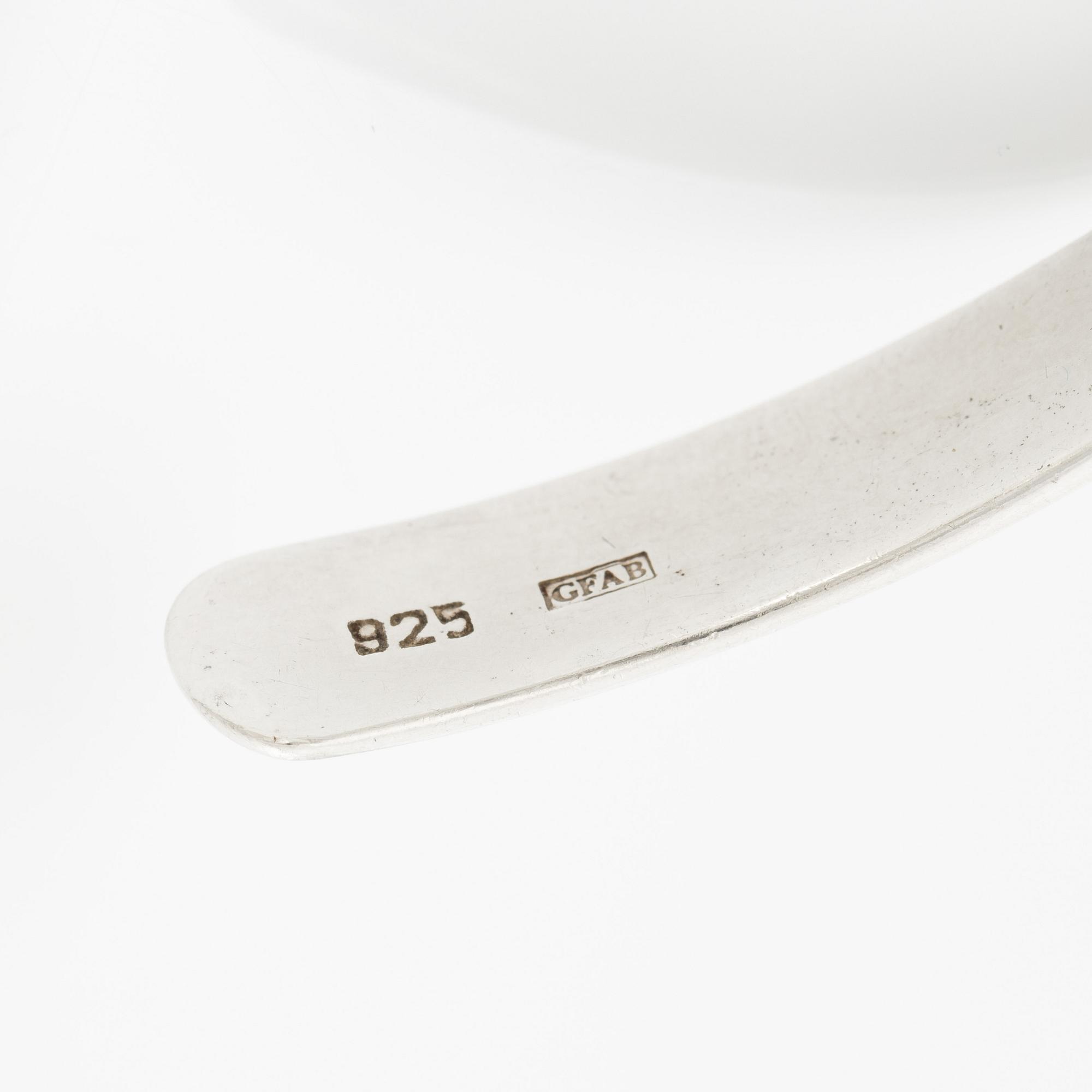 Halssmycke och armring, sterlingsilver.