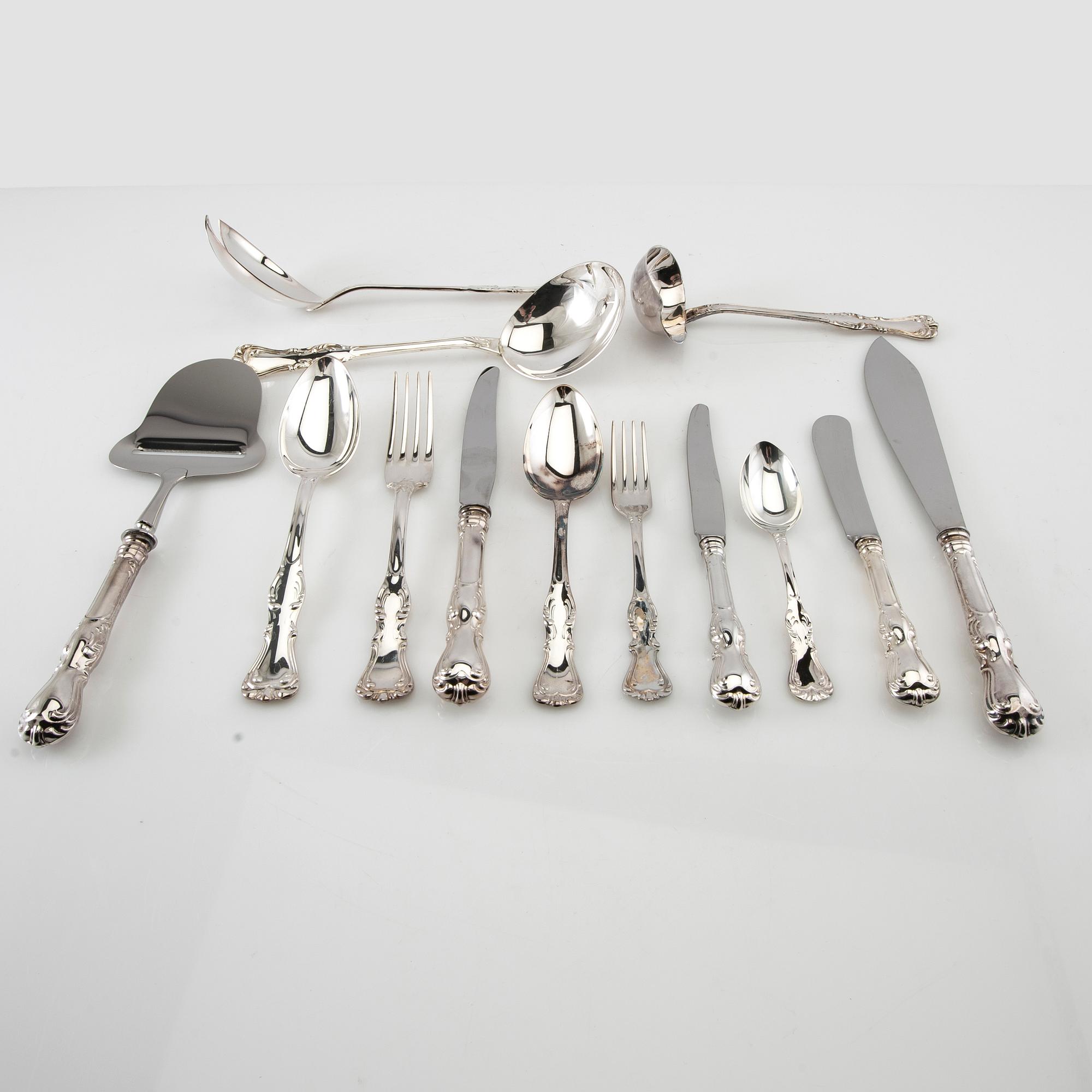 Cutlery 91 dlr "Prince Albert" silver GAB Eskilstuna 1976-1996.