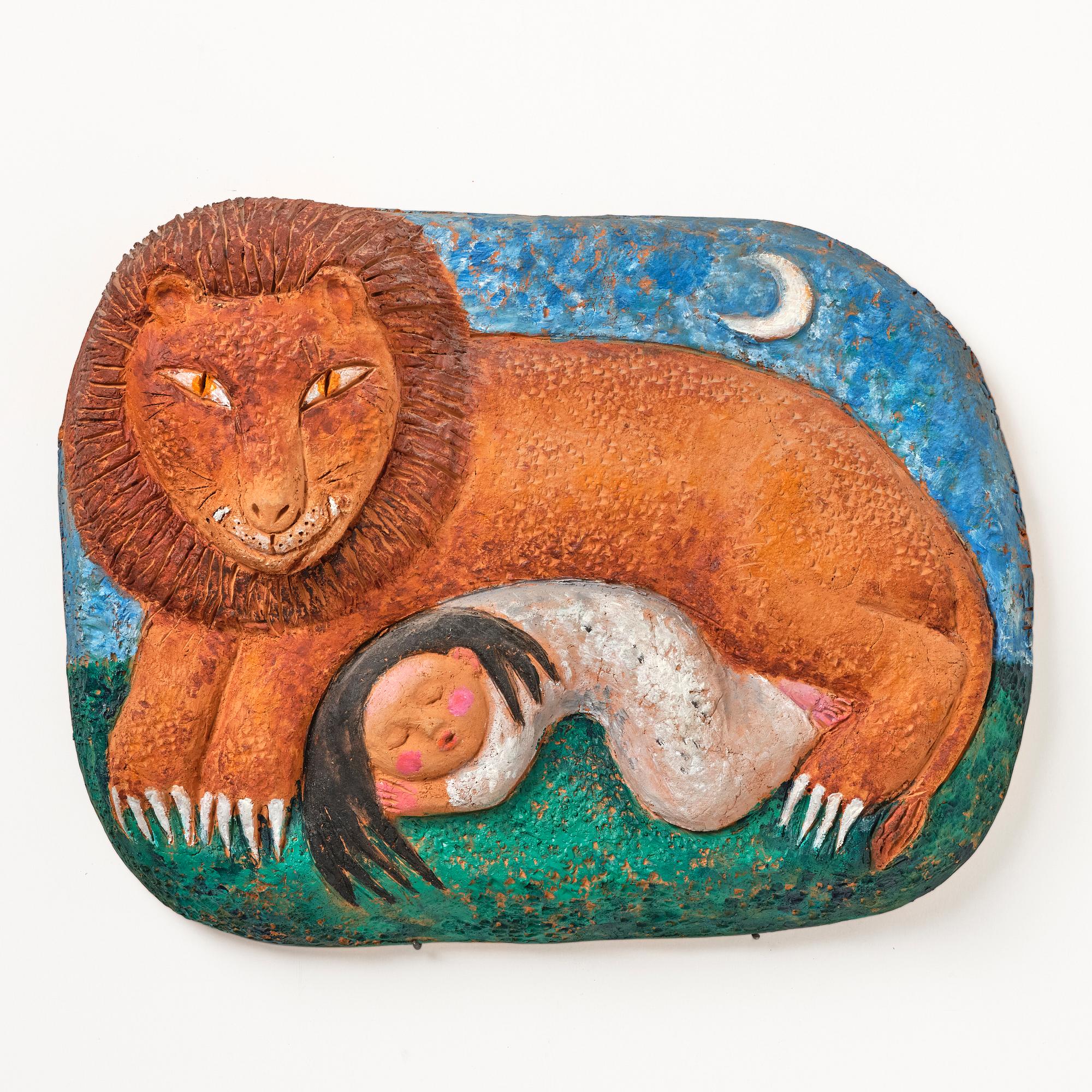 Helga Henschen, väggskulptur.