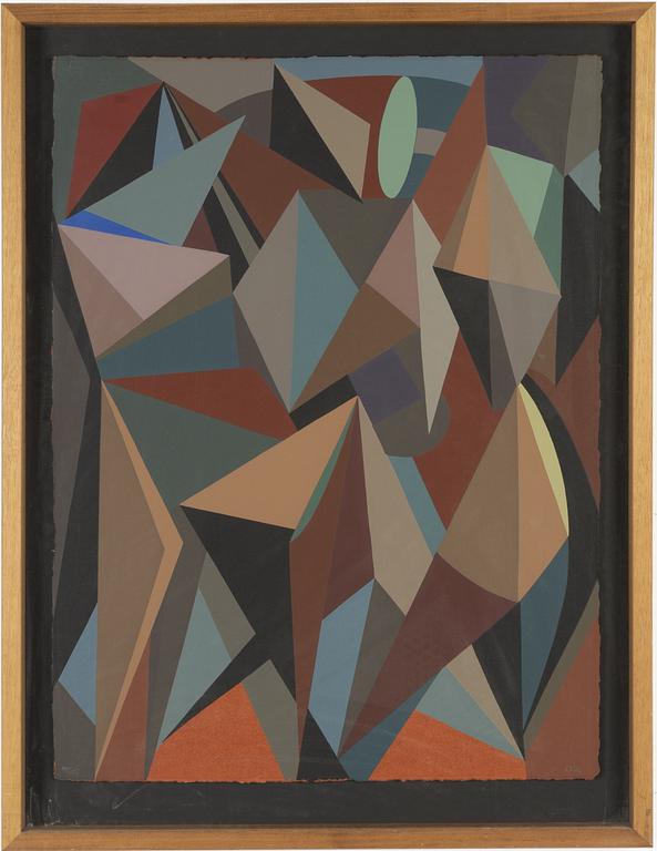 CG Karlsson, färgserigrafi, 1989, signerad 44/125.