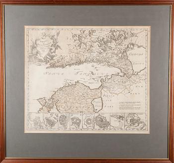 KARTTA, Regiones ad Sinum Finnicum, 1742.