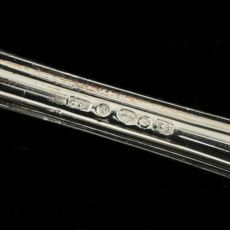 BESTICK, 81 delar, silver, sachsisk modell, 1940/1950-tal, ca 3 600 g.