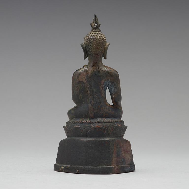 BUDDHA, brons. Thailand, Lanna perioden 14/1500-tal.