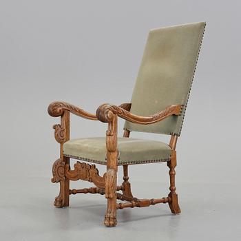 KARMSTOL, barockstil, omkring 1900-talets mitt.