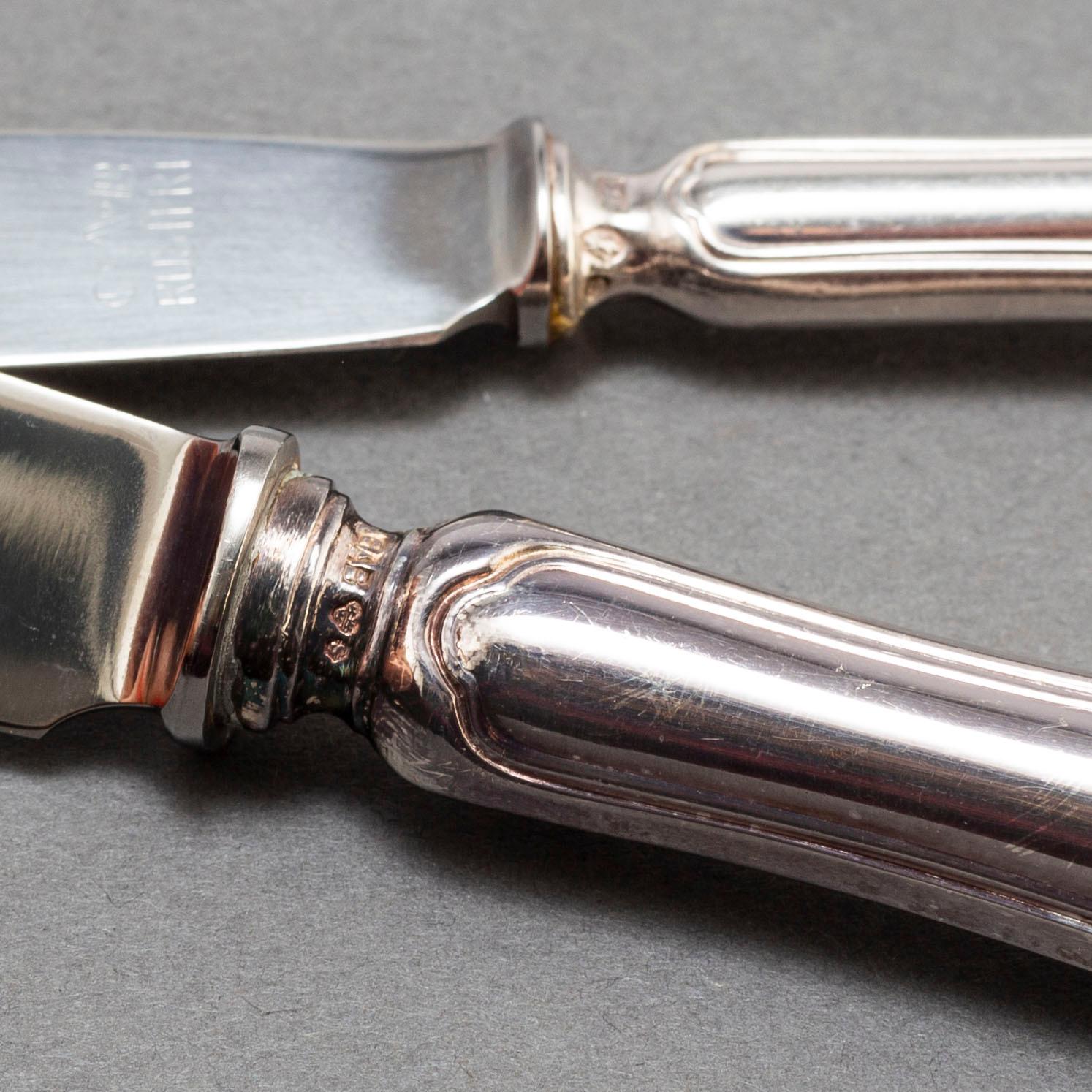BESTICK, 77 delar, silver, "Vasa", GAB, Stockholm 1930-tal.