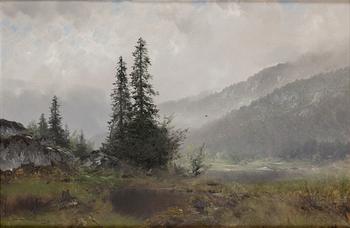 LUDVIG SKRAMSTAD, oil on canvas, signed.