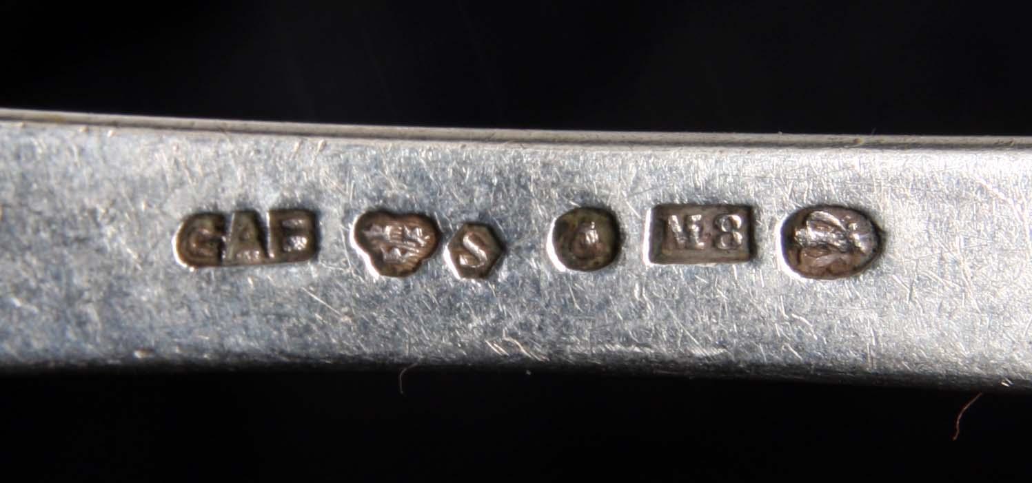 MATBESTICK, 18 delar. Silver, G.A.B och C.G Hallberg.