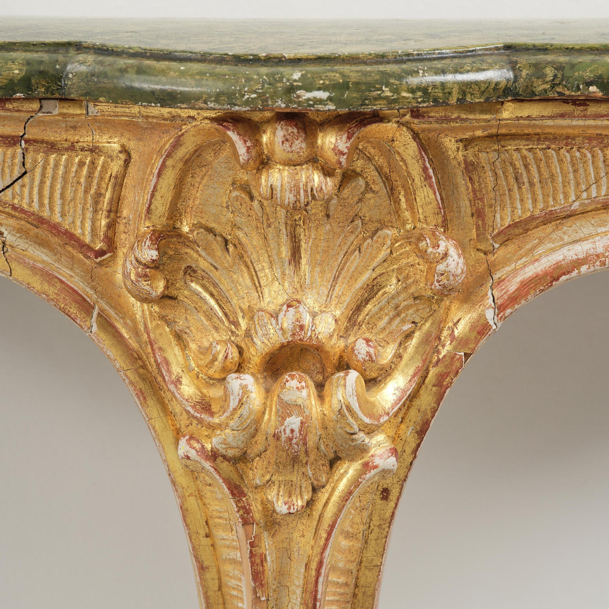 A Swedish Rococo console table.