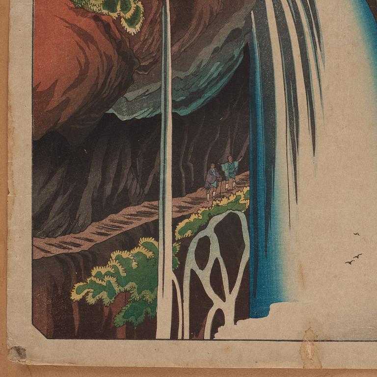 Utagawa Ichiyusai Kuniyoshi (1798-1861), färgträsnitt. Japan, sannolikt 1800-tal.