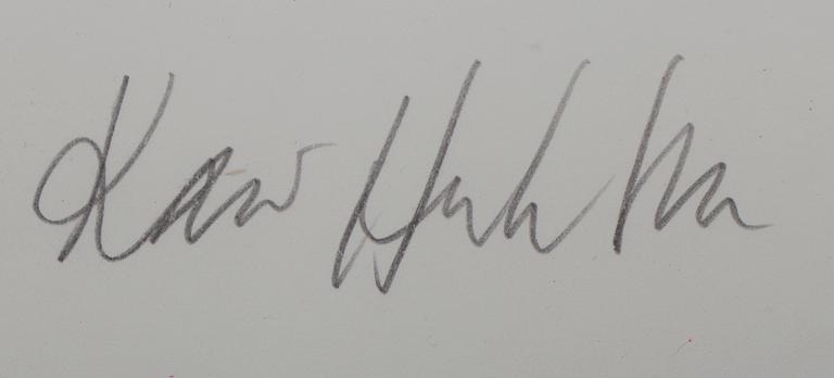 KARI HUHTAMO, färgserigrafier, 2 st, signerade, numrerade 22/100 & 25/100, daterade 1991.