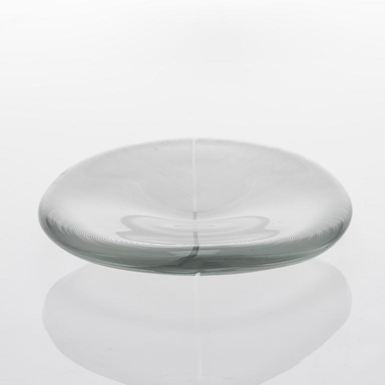 TAPIO WIRKKALA, DISH. Leaf. Signed Tapio Wirkkala, Iittala -55.