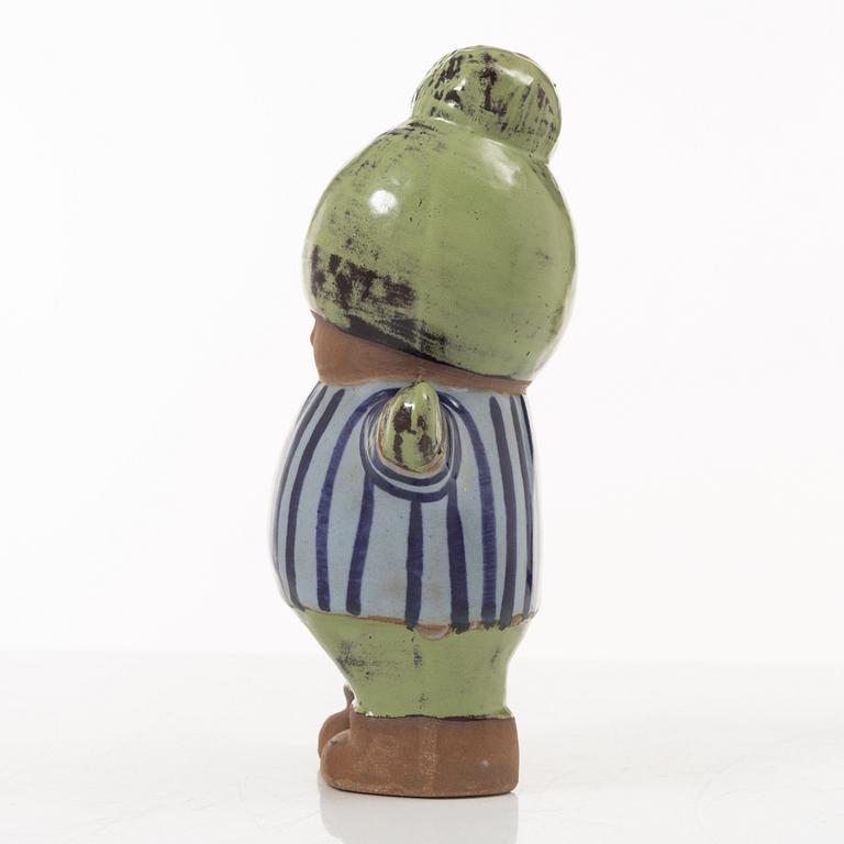 Lisa Larson, väggrelief och figurin, stengods, Gustavsberg.