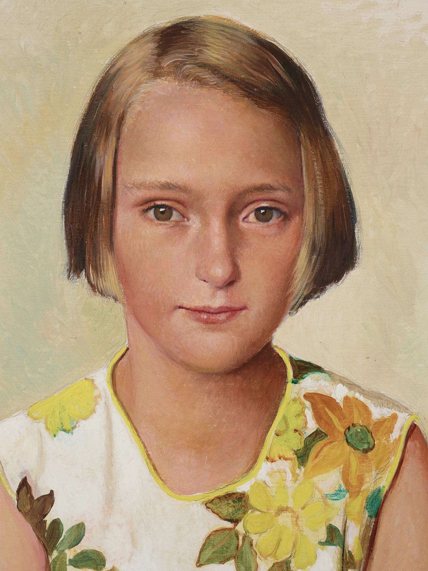 Owe Zerge, Portrait of a Girl.