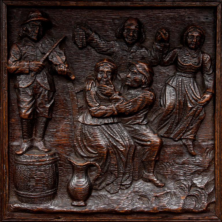 SKÅP, barock/barockstil, daterad 1609.