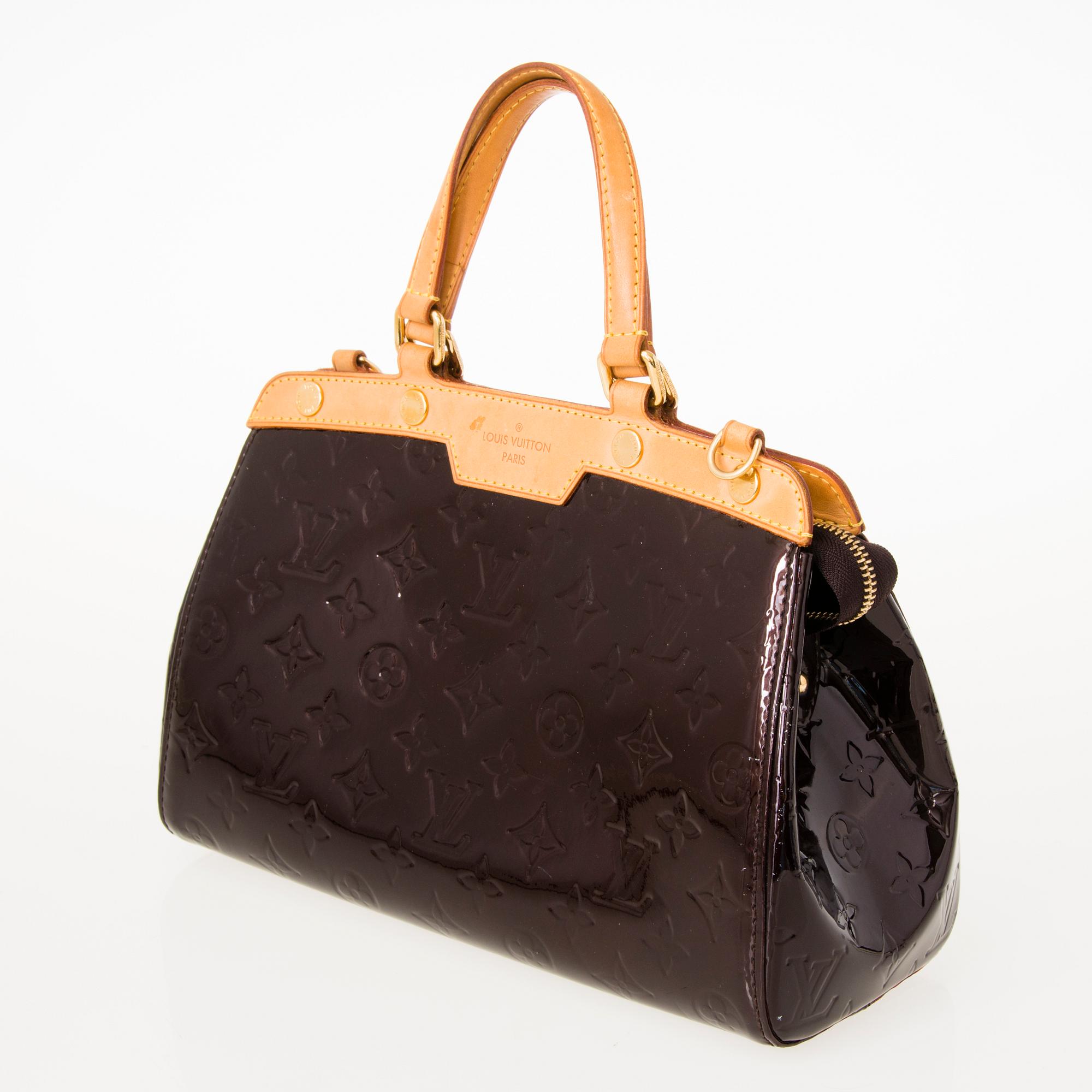 LOUIS VUITTON Monogram Vernis Brea PM Bag.