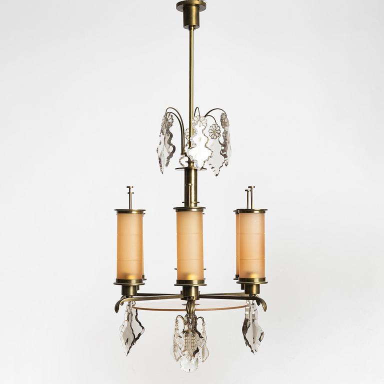 Harald Notini, a ceiling lamp model 10023, Arvid Böhlmarks Lampfabrik, Stockholm, 1930s.