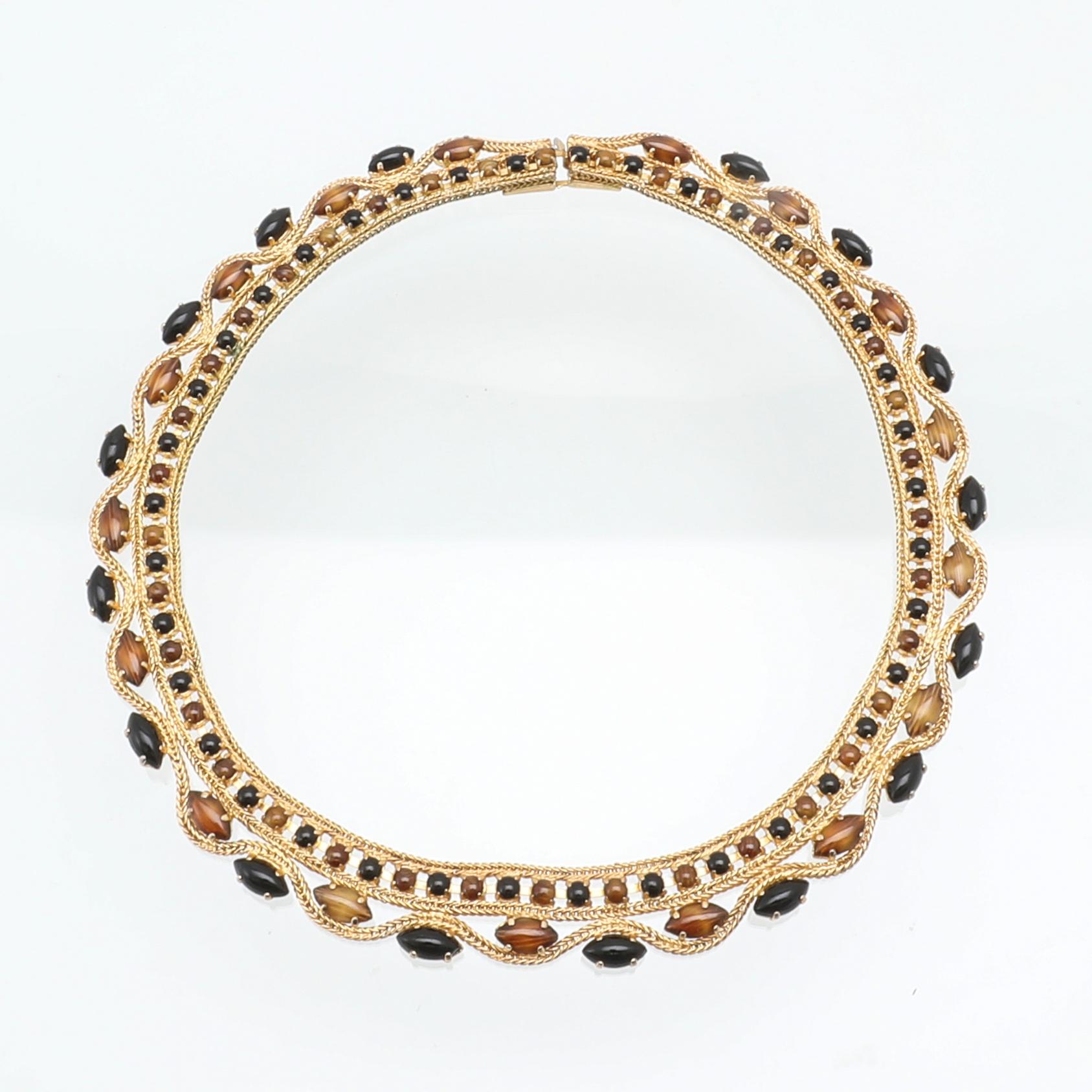 Christian Dior, collier och örhängen ett par 1960-tal.