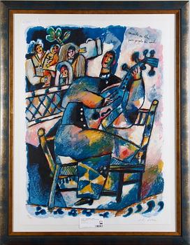 Theo Tobiasse · TOBIASSE, THEO, färglitografi. Sign och numr 11/180. 