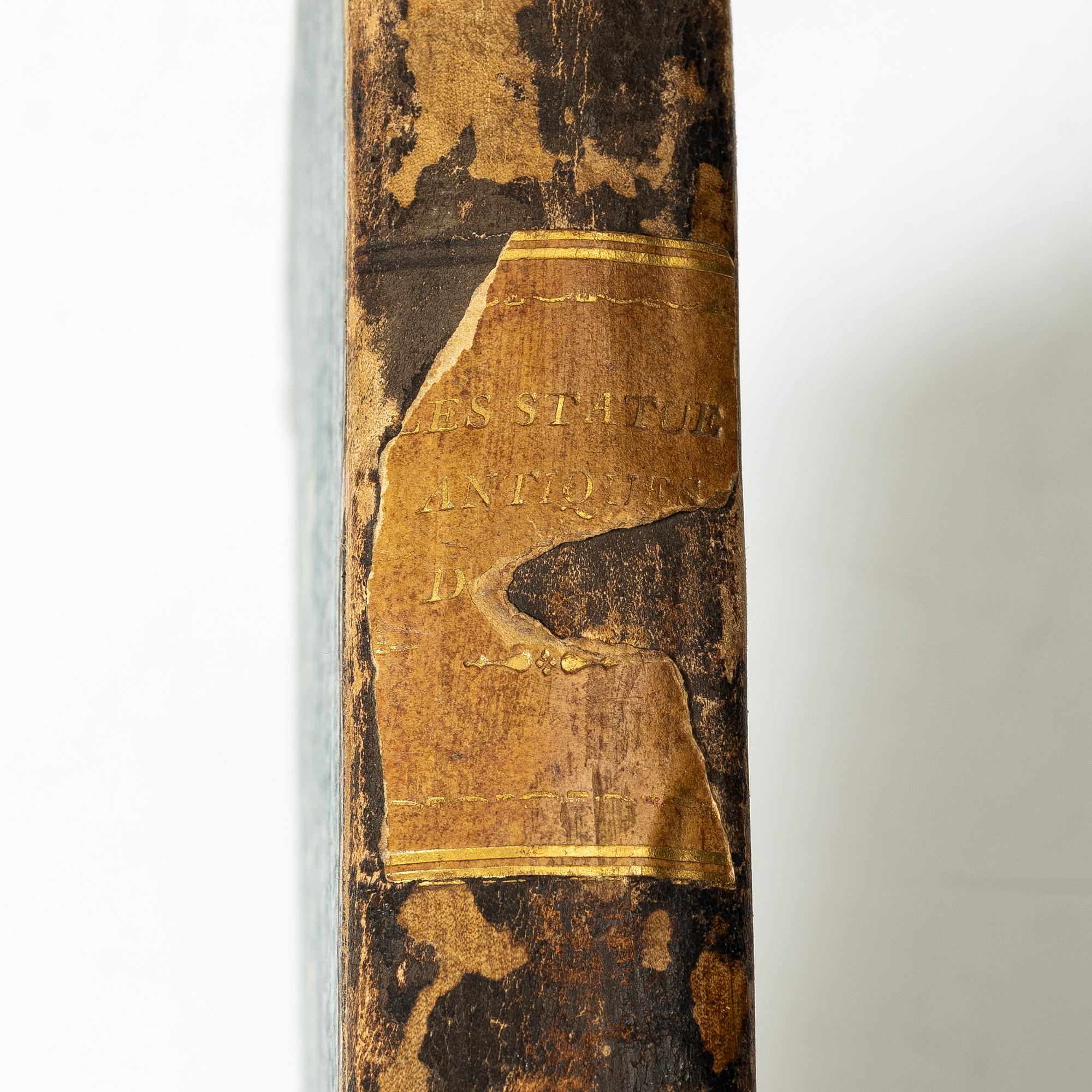 98 etsningar av romerska statyer.