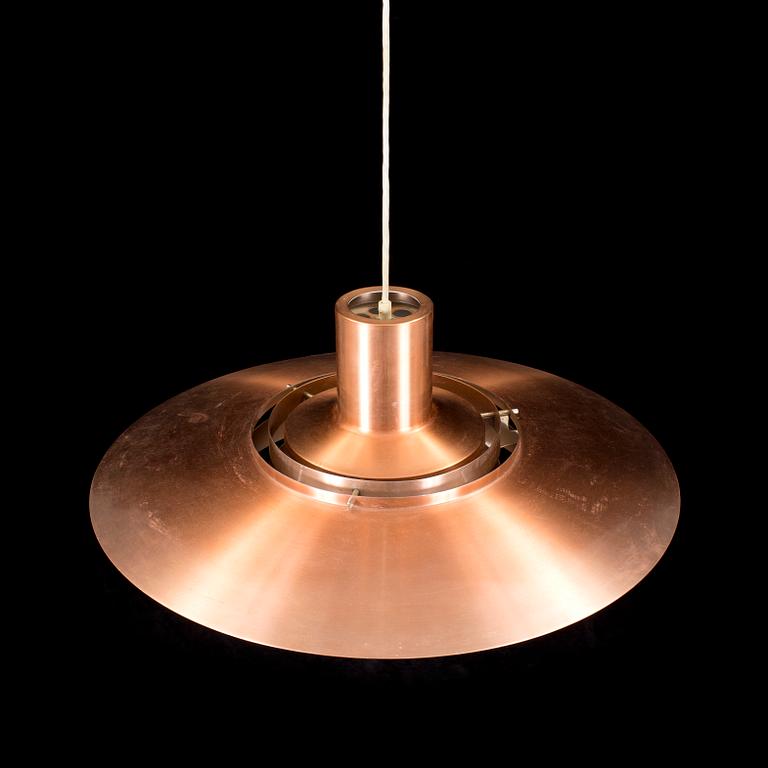 A copper ceiling lamp by Preben Fabricius & Jörgen Kastholm for Nordisk Solar Company.