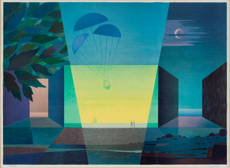 SVEN JONSON, färglitografi, ,sign o numr. 221/390.