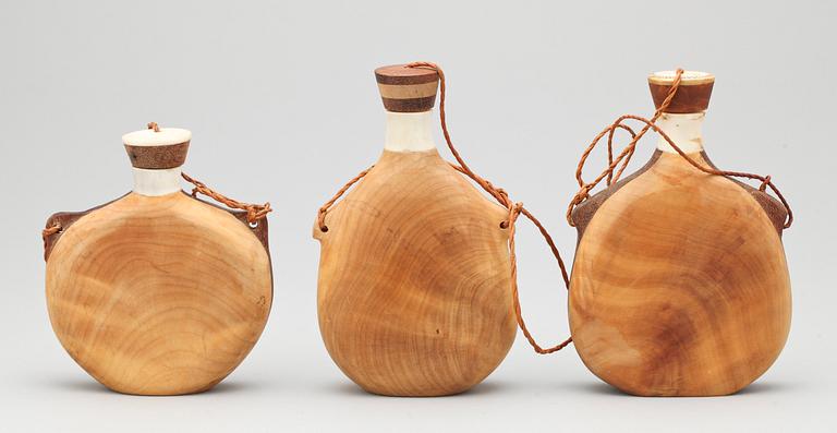 SALTFLASKOR, 3 st, Knut Dahlgren, Arjeplog.