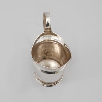 GRÄDDKANNA, silver, Jacob Johan Flygare, Växjö, 1821, vikt 101g.