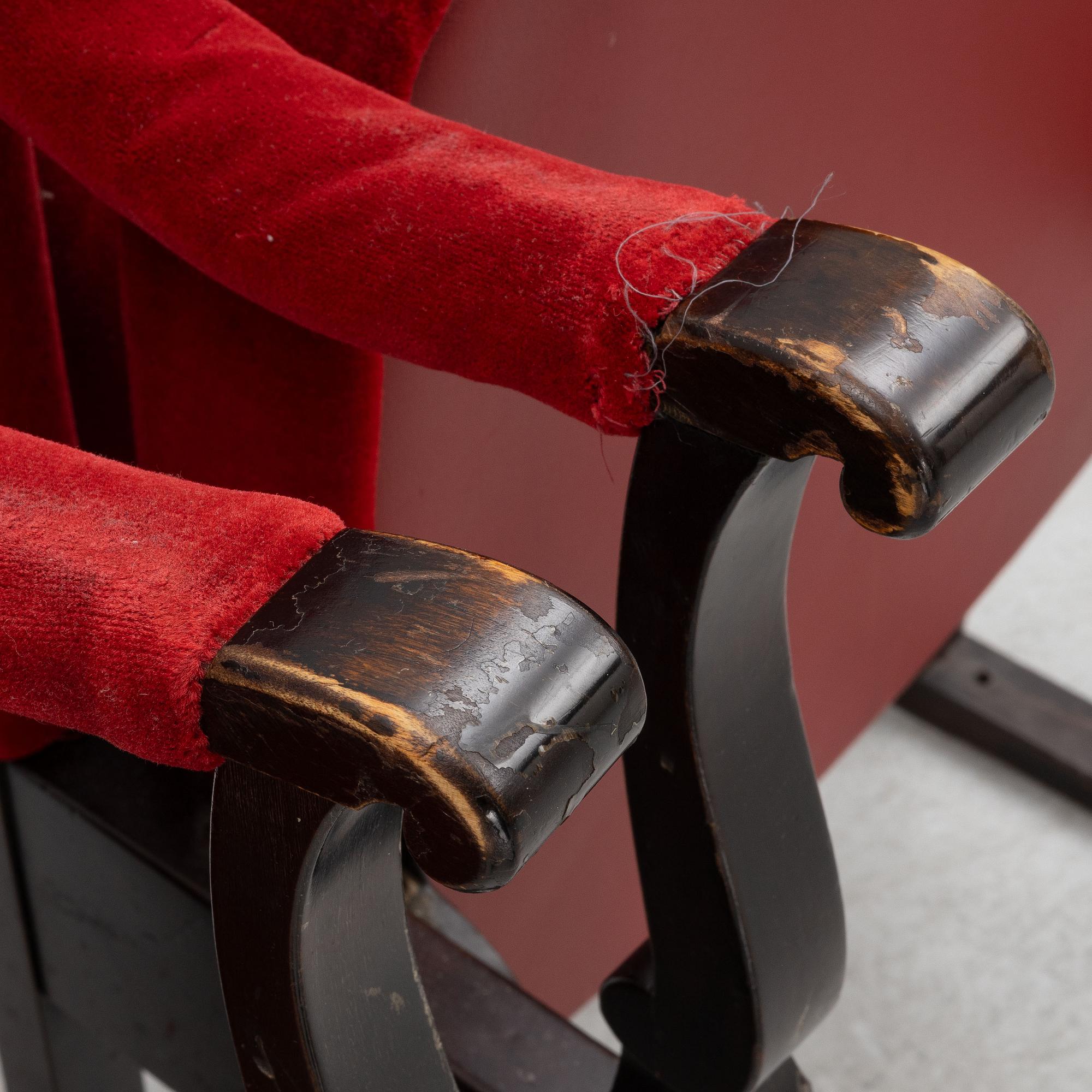 Carl Malmsten, armchairs, a pair, "Konsert", Nordiska Kompaniet's workshops, Nyköping, circa 1926.