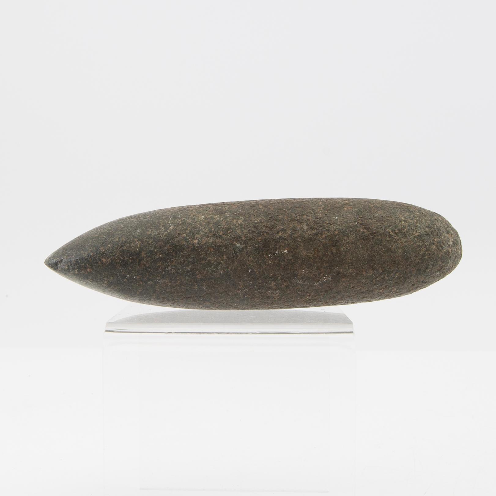 Three Scandinavian Neolithic stone axes, trindyxor, Neolithic.
