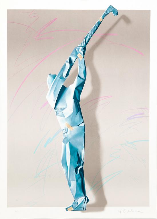 Yrjö Edelmann, a signed color lithograph, EA.