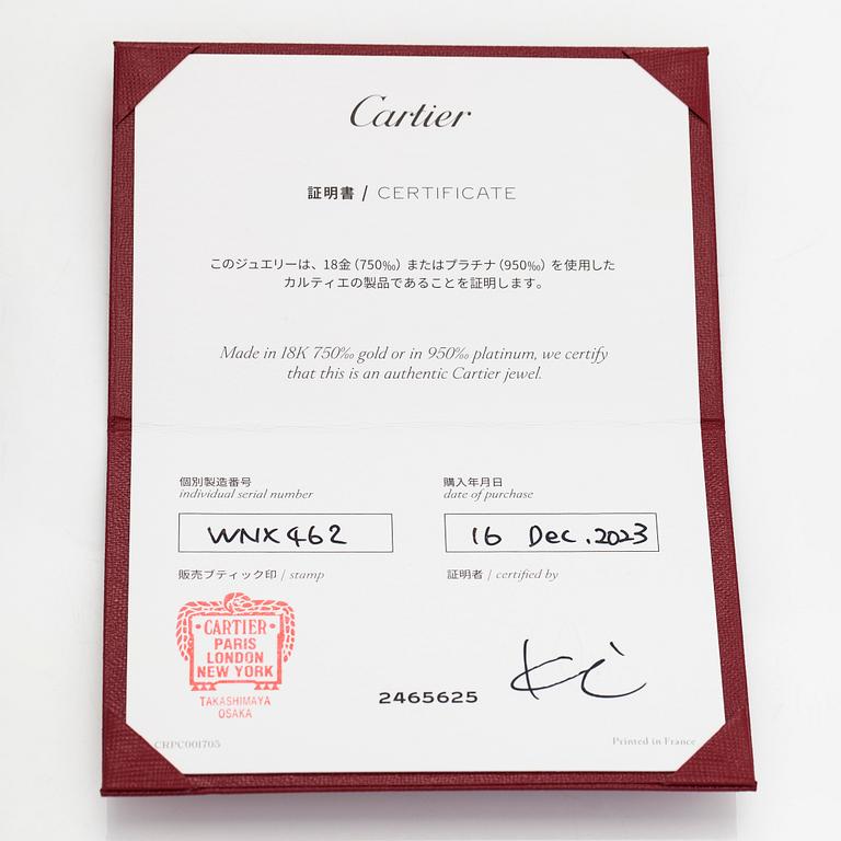 Cartier, an 18K gold 'd'Amour' necklace, with a ca 0.05 ct brilliant-cut diamond.