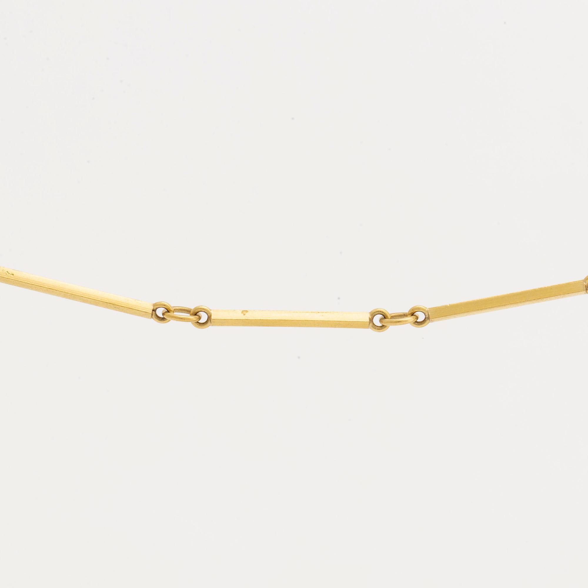 Wiwen Nilsson, collier / pocket watch chain, gold 18K, Lund Sweden 1965.