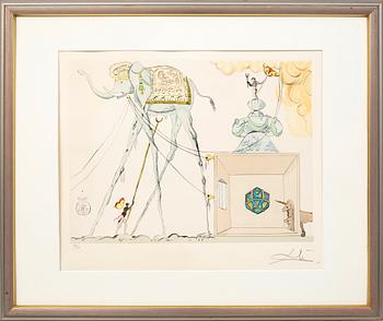 Salvador Dalí, "Dionysos, Le Char de Bacchus", 1967.