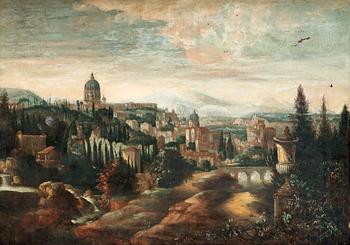 Seger de Vries, Capriccio over Rome.